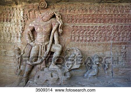 India, Madhya Pradesh, Udaigiri, Sculpture of Vahara avatar of Vishnu; Cave 5. View Large Photo Image Picture - India, Madhya Pradesh, Udaigiri, Sculpture of Vahara avatar of Vishnu; Cave 5.. Fotosearch