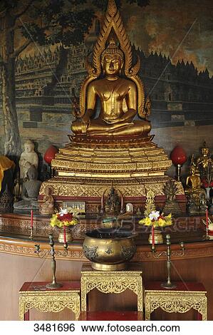 Stock Photograph - Indonesia, Bali, Lovina, the temple of Brahama Vihara Arama is the largest Buddhist temple in Bali. It is also called the Buddhist temple of Banjar. Fotosearch