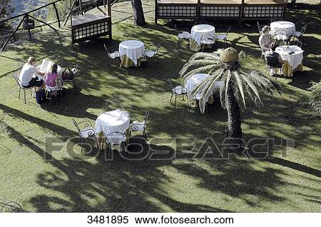 Stock Photography - Italy, Amalfi Coast, Ravello, Villa Cimbrone, the garden. Fotosearch