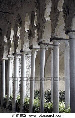 Italy, Campania, Amalfi Coast, Ravello, Villa Rufolo, The Kiostro, Moorish cloister View Large Photo Image Stock Image - Italy, Campania, Amalfi Coast, Ravello, Villa Rufolo, The Kiostro, Moorish cloister. Fotosearch