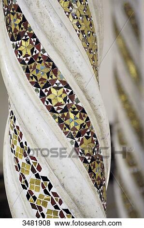Italy, Campania, Amalfi Coast, Ravello, Duomo (cathedral) the pulpit is decorated with fantastic animals and covered with mosaics View Large Photo Image Stock Photo - Italy, Campania, Amalfi Coast, Ravello, Duomo (cathedral) the pulpit is decorated with fantastic animals and covered with mosaics. Fotosearch