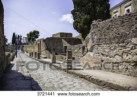 Italy, Campania, Herculaneum ruins View Large Photo Image Stock Image - Italy, Campania, Herculaneum ruins. Fotosearch