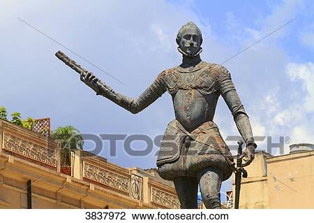 Stock Image - Italy, Sicilia, Messina. Statue. Fotosearch