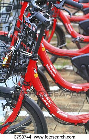 Picture - Japan, Tokyo. Bikes. Fotosearch