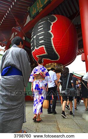 Stock Image - Japan, Tokyo. Kimono. Fotosearch