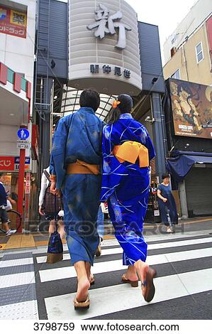 Stock Photo - Japan, Tokyo. Kimono. Fotosearch