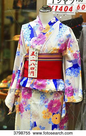 Stock Photography - Japan, Tokyo. Kimono. Fotosearch