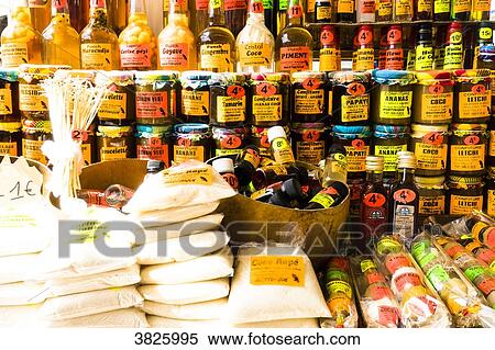Local products: jam, rhum... aint-Pierre, Martinique, France View Large Photo Image Stock Photography - Local products: jam, rhum... aint-Pierre, Martinique, France. Fotosearch