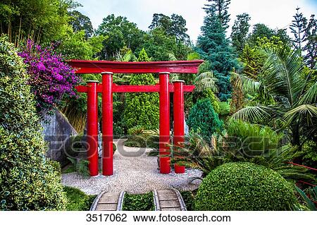Madeira Island, Japan area of Monte Palace Tropical Garden, torii View Large Photo Image Stock Image - Madeira Island, Japan area of Monte Palace Tropical Garden, torii. Fotosearch