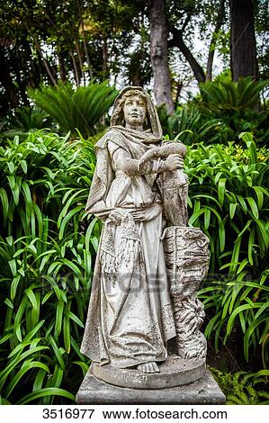 Madeira Island, Monte Palace Tropical Gardens, statue a pilgrim View Large Photo Image Stock Photo - Madeira Island, Monte Palace Tropical Gardens, statue a pilgrim. Fotosearch