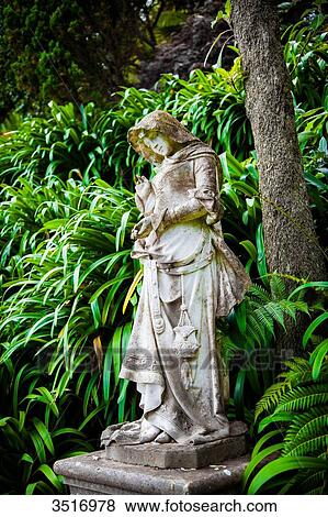 Madeira Island, Monte Palace Tropical Gardens, statue a pilgrim View Large Photo Image Stock Photo - Madeira Island, Monte Palace Tropical Gardens, statue a pilgrim. Fotosearch