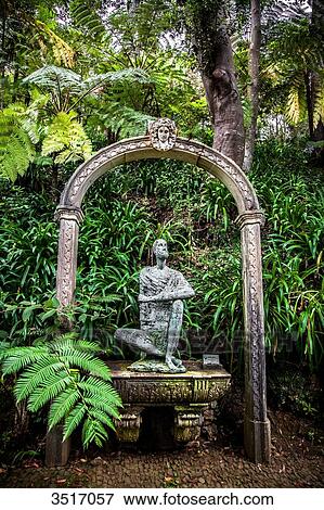 Madeira Island, Monte Palace Tropical Gardens, Homero Statue View Large Photo Image Stock Photo - Madeira Island, Monte Palace Tropical Gardens, Homero Statue. Fotosearch