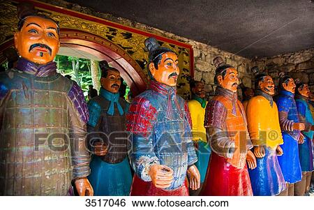Madeira Island, Monte Palace Tropical Gardens, statues of Japanese terracotta soldiers View Large Photo Image Stock Photograph - Madeira Island, Monte Palace Tropical Gardens, statues of Japanese terracotta soldiers. Fotosearch