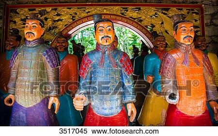 Madeira Island, Monte Palace Tropical Gardens, statues of Japanese terracotta soldiers View Large Photo Image Stock Photography - Madeira Island, Monte Palace Tropical Gardens, statues of Japanese terracotta soldiers. Fotosearch