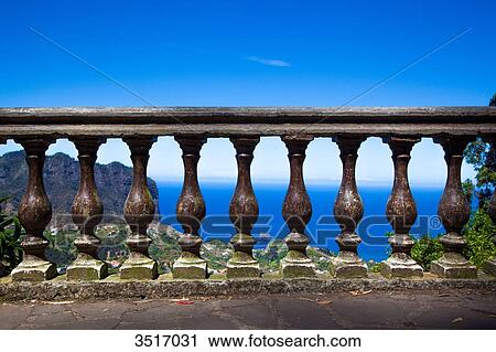 Madeira Island, old wooden railing on the height of Funchal View Large Photo Image Stock Image - Madeira Island, old wooden railing on the height of Funchal. Fotosearch