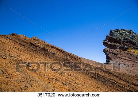 Stock Image - Madeira Island, Pico do Arieiro, volcanic rock. Fotosearch