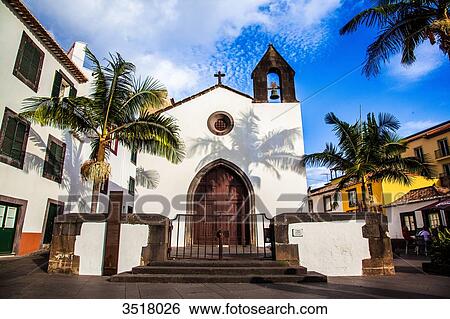 Madeira Island, Santa Maria church View Large Photo Image Stock Photograph - Madeira Island, Santa Maria church. Fotosearch