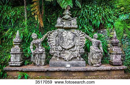 Download Madeira, Monte Palace Tropical Gardens, coat of arms Stock Photo | 3517059 | Fotosearch