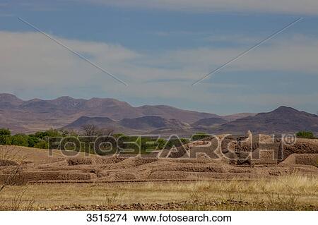 Picture - Mexico, Chihuahua State, Paquime or Casas Grande, Pre-Columbian archaeological zone, Unesco World Heritage site. Fotosearch