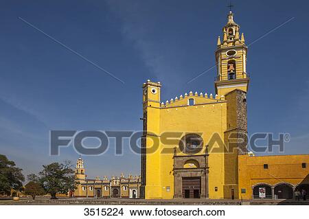 Mexico, Puebla State, Cholula, Church San Gabriel, 16th century View Large Photo Image Picture - Mexico, Puebla State, Cholula, Church San Gabriel, 16th century. Fotosearch