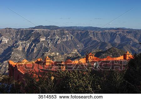 Mexico, Sierra Tarahumara, Barranco del Cobre, Copper Canyon, El Divisadero, Hotel Posada Barrancas Mirador View Large Photo Image Stock Image - Mexico, Sierra Tarahumara, Barranco del Cobre, Copper Canyon, El Divisadero, Hotel Posada Barrancas Mirador. Fotosearch