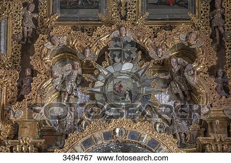 Mexico, State of Guanajuato, detail of a baroque altar, sanctuary of Jesus Nazareno de Atotonilco, 18th century View Large Photo Image Stock Photo - Mexico, State of Guanajuato, detail of a baroque altar, sanctuary of Jesus Nazareno de Atotonilco, 18th century. Fotosearch