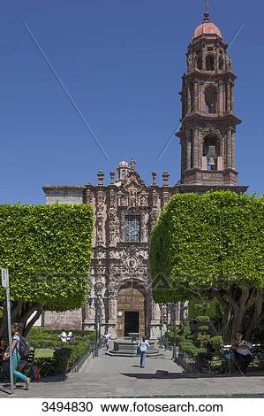 Mexico, State of Guanajuato, San Miguel de Allende, San Francisco de Sales church, 18th century, churrigueresque portal View Large Photo Image Stock Image - Mexico, State of Guanajuato, San Miguel de Allende, San Francisco de Sales church, 18th century, churrigueresque portal. Fotosearch