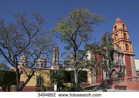 Mexico, State of Guanajuato, San Miguel de Allende, San Felipe de Neri oratorio, 18th century, baroque style View Large Photo Image Stock Image - Mexico, State of Guanajuato, San Miguel de Allende, San Felipe de Neri oratorio, 18th century, baroque style. Fotosearch