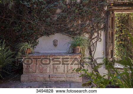 Mexico, State of Guanajuato, San Miguel de Allende, Old patio View Large Photo Image Stock Photo - Mexico, State of Guanajuato, San Miguel de Allende, Old patio. Fotosearch