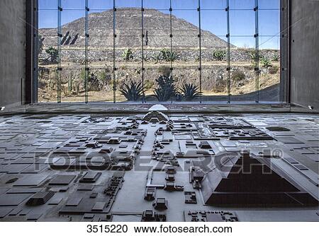 Mexico, State of Mexico, Teotihuacan archaeological pre-Columbian 200 BC, a UNESCO World Heitage Site, Museo del Sitio, huge model of Teotihuacan from 1500 years ago View Large Photo Image Stock Image - Mexico, State of Mexico, Teotihuacan archaeological pre-Columbian 200 BC, a UNESCO World Heitage Site, Museo del Sitio, huge model of Teotihuacan from 1500 years ago. Fotosearch