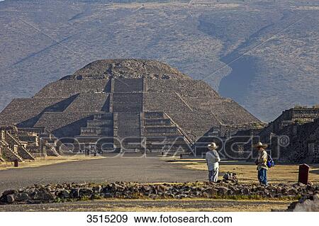 Mexico, State of Mexico, Teotihuacan archaeological pre-Columbian, 200 BC, UNESCO World Heritage. Pyramid of the Moon View Large Photo Image Stock Photo - Mexico, State of Mexico, Teotihuacan archaeological pre-Columbian, 200 BC, UNESCO World Heritage. Pyramid of the Moon. Fotosearch