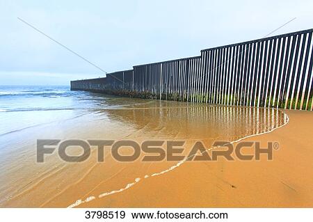 Mexico. Tijuana. Wall on thebeach between Tijuan and San Diego. View Large Photo Image Stock Photo - Mexico. Tijuana. Wall on thebeach between Tijuan and San Diego.. Fotosearch
