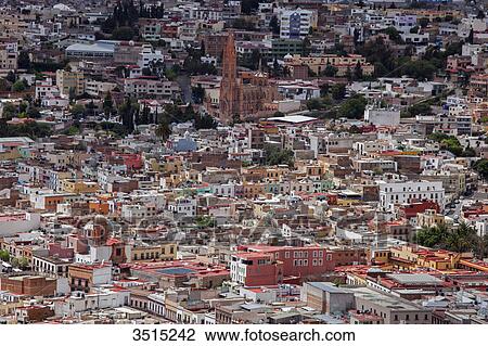 Mexico, Zacatecas state, Zacatecas, General view of Zacatecas from the Cerro de la Bufa, Unesco World Heritage View Large Photo Image Stock Image - Mexico, Zacatecas state, Zacatecas, General view of Zacatecas from the Cerro de la Bufa, Unesco World Heritage. Fotosearch