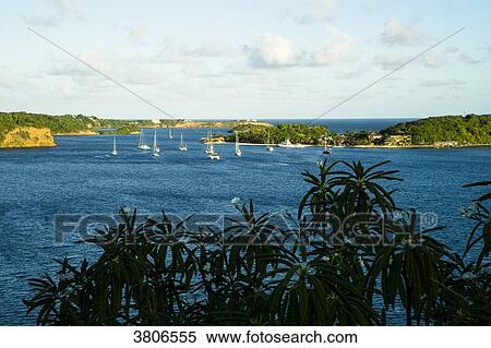 Stock Photography - Mooring in front of Calivigny isalnd, Grenada, West Indies. Fotosearch