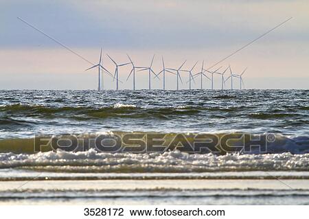 Nederlands. North Holland. Wijk aan Zee. Off-shore Wind mills. View Large Photo Image Stock Image - Nederlands. North Holland. Wijk aan Zee. Off-shore Wind mills.. Fotosearch