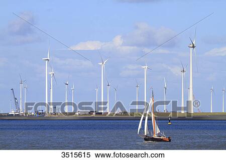 Netherlands, Groningen province, Eemshaven or Ems Harbour is a seaport. Ems estuary. View Large Photo Image Stock Photography - Netherlands, Groningen province, Eemshaven or Ems Harbour is a seaport. Ems estuary.. Fotosearch