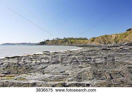 Normandy. Manche. Saint-Pair. View of Granville and the coast from Saint-Pair. View Large Photo Image Stock Photography - Normandy. Manche. Saint-Pair. View of Granville and the coast from Saint-Pair.. Fotosearch