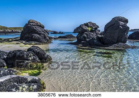 Normandy, Manche, the Grande Ile Chausey, rocks on the Homard Port beach View Large Photo Image Stock Photograph - Normandy, Manche, the Grande Ile Chausey, rocks on the Homard Port beach. Fotosearch