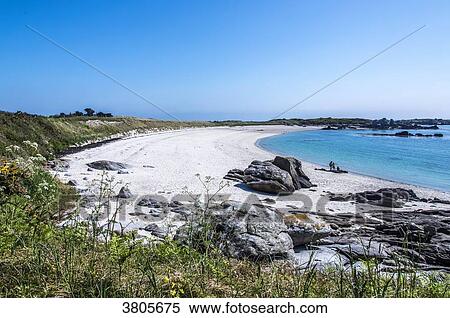 Normandy, Manche, the Grande Ile Chausey, the Grande Greve beach View Large Photo Image Stock Photography - Normandy, Manche, the Grande Ile Chausey, the Grande Greve beach. Fotosearch