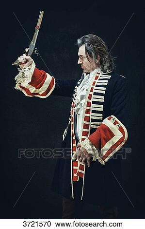 Officer in uniform dragons, profile, armed with a musket is preparing for a duel View Large Photo Image Stock Image - Officer in uniform dragons, profile, armed with a musket is preparing for a duel. Fotosearch
