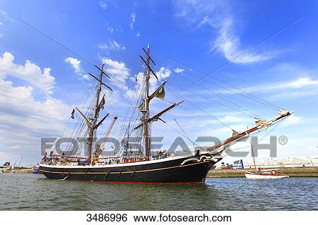Stock Photograph - Old sailing ship. The Morgenster.. Fotosearch