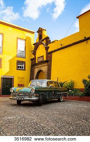 Opel old car parked in front of the Museum of Contemporary Art in Funchal View Large Photo Image Stock Image - Opel old car parked in front of the Museum of Contemporary Art in Funchal. Fotosearch