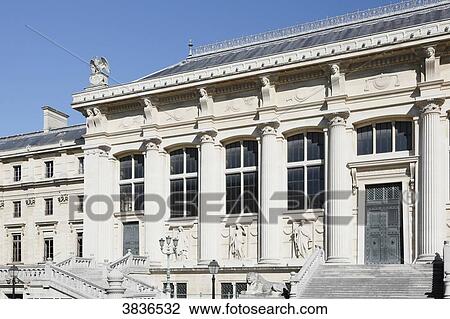 Stock Image - Paris, 1st arrondissement. Facade of the Palais de Justice in Paris.. Fotosearch