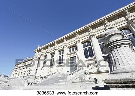 Stock Image - Paris, 1st arrondissement. Facade of the Palais de Justice in Paris.. Fotosearch