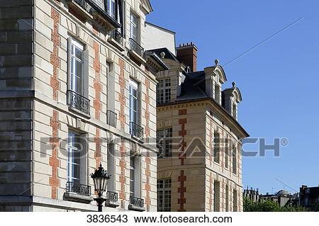 Paris, 1st arrondissement, place du Pont Neuf. Facades of residential buildings. View Large Photo Image Stock Image - Paris, 1st arrondissement, place du Pont Neuf. Facades of residential buildings.. Fotosearch