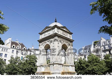 Paris, 1st arrondissement, Place Lamine Dieng. District of Les Halles. Fountain. View Large Photo Image Picture - Paris, 1st arrondissement, Place Lamine Dieng. District of Les Halles. Fountain.. Fotosearch