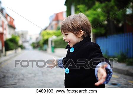 Stock Image - Portrait of a 4 years old boy. Fotosearch