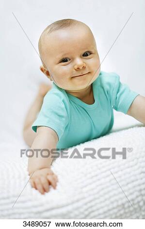 Portrait of a 8 months baby boy View Large Photo Image Stock Photo - Portrait of a 8 months baby boy. Fotosearch