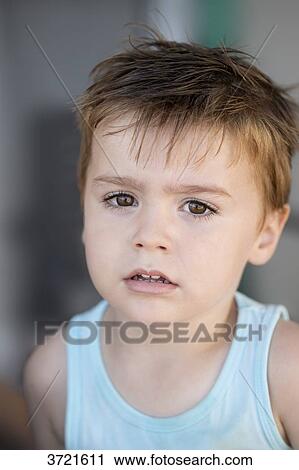 Stock Image - Portrait of a boy. Fotosearch
