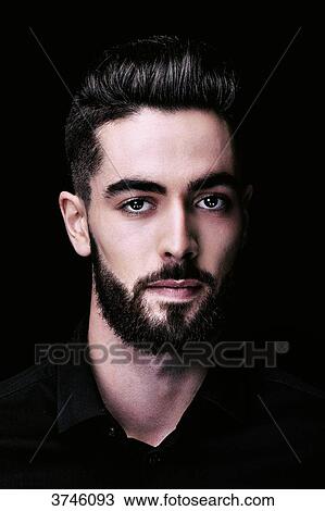 Portrait of a young man, look toward the lens View Large Photo Image Stock Image - Portrait of a young man, look toward the lens. Fotosearch